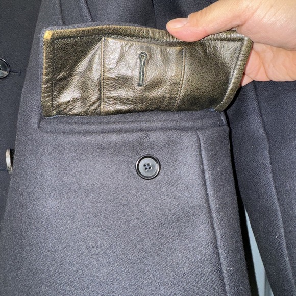 Bond PeaCoat Billy Reid Gray Size:M Made In Italy Wool Men's Jacket - Picture 7 of 13